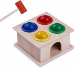 Whinsy Wooden Hammer Ball Knock Pounding Toy with Box Case, 4 Balls and 1 Hammer | Best Motor Skills and Educational Toy Set for Kids