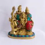RITUALISTIC Brass Shiv Parivar Idol for Home Decor.