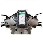 Tech Gear Universal Mobile Holder/Pouch/Cover for Scooters Scooty Activa Jupiter EV's (Black, Pack of: 1)