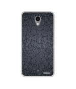 Casotec Grey Swirl Print Design Printed Silicon Soft TPU Back Case Cover for Micromax Vdeo 1