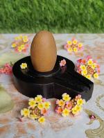 Narmadeshwar Shiva Lingam Narmada Shivling with Narmada Stone Jaladhari Stand Yoni Base for Home , Office Pooja & Maditation & Prayer Dhayn Shadhna ( 1.5 INCH Lingam - 3 INCH Base)
