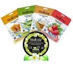 MasKing Beauty Facial Sheet Mask with Real extract of Honey, Aloe Vera, Rice & Strawberry Ideal for Women & Men (Combo Pack of 4) | Diva Night Blooming Nail Polish Remover 30 Round Pads (Pack of 1)