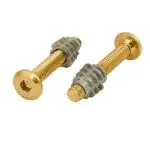 RELY (Combo Set -20 Pcs) M6x50 mm Allen JCB Screw with M6x13 mm Internal Thread Wood Insert D-Nut With Allen Key 1 Pc | Fastener for Joining Wood Boards, Cabinets,Cupboards,Chairs & Beds