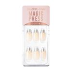 Dashing Diva Pink Magic Press Coffin Silver Chic French Mwk021Cf, 100 X 45 X 20Mm