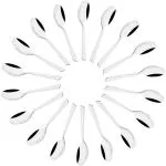 BHANSAZ Stainless Steel Small Masala Spoons for Spice Jar Container, Length10 cm, Silver (Set of 6)