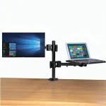 TONY STARK 2-in-1 Height Adjustable LCD Monitor and Laptop tray Stand, Fits up to 17
