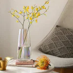 Glass Vase Flower vase, Glass vases for Flower centerpieces, for Living Room Kitchen Office , Home.
