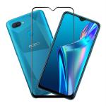 HOBBYTRONICS Pack Of 1 Slim-Designed Tempered Glass For Oppo A12 (Black)