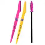 [Ear Lobe & Accessories] Eyebrow Styling Combo (1 Pc Spoolie Eyebrow Brush | 2 Pcs Eyebrow Razor)