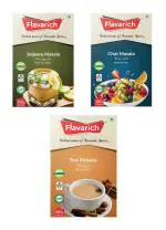 Flavarich Jaljeera Masala, Chat Masala And Tea Masala 100 G (Pack of 3)