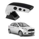 Oshotto Dual Tone Car Armrest Console Black & Chrome Compatible with Ford Figo