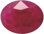 Chopra Gems 6 Ratti Crystal Ruby Manik Stone - 5 cm