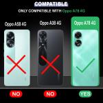 Casotec Back Cover for Oppo A78 4G | Full Camera Protection | Liquid Silicon Case | Flexible Bumper Case for Oppo A78 4G (Dark Blue)