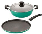 NIRLON Granite Aluminium Non-Stick Dishwasher Safe Cookware Combo Set, 3 pcs