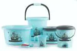 Buy GANESH Heavy Duty Virgin Plastic Stylish Bathroom Set (Assorted, 6 ...