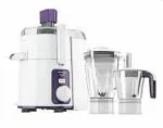 HAVELLS Hexo 2 Jar 1000 W Juicer Mixer Grinder with 1 year extended warranty (2 Jars, White, Purple)