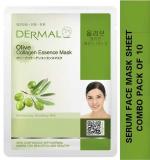 Dermal Olive Face Mask Sheet Normal Skin Type (Pack of 10)