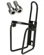 The Morning Play Black Metal Scratch Resistant Bicycle Water Bottle Holder with DIY Cycle Installation Screw