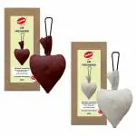 Camphor Heart Air Freshener For Car, Room, Indoor & Small Areas (Fragrance Lavender & Natural ), Pack of 2