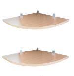 SOKHI FURNISHING Wooden Corner Wall shelf