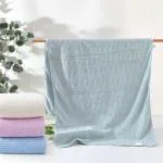 The Better Home Green Solid Polyester The Better Home Microfiber Bath Towel For Bath For Men And Women