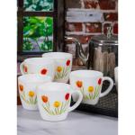 Cello Opalware Tea/Coffee Mugs (set of 6pcs) 110ml