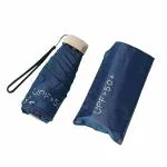 Mini Pocket Compact Sun&Rain Umbrella Lightweight Portable Small Folding Umbrella Travel Parasol with 95% UV Protection (Blue)