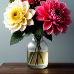 Love Creation A4 Size poster print for creative wall art- bohemian-watercolor-flower-vase-print-8582( Sticker)