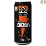 Malaki Coffee Energy Drink (250ml x 24 cans) | Caffienated Beverage | Carbonated