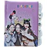 GIFTINGURU Black Pink Lock Diary for Secure Notes Pack of 2