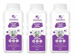 DBABIES Natural Baby Powder with Corn Starch & Oatmeal Powder | Refreshes Babys Skin - 100gm (Pack of 3)