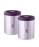 VAYA PRESERVE Purple Vacuum Insulated Stainless Steel Tiffin Box (Pack of 2 x 500 ml)