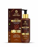 Khadi Organique Coffee Face Wash - Revitalizing & Brighten your Skin naturally - Energizing Cleanser with Natural Exfoliants for Radiant & Glowing Skin, 100 ml (Pack of 1)