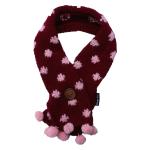 DP with animal paw Dogs Plum Soft And Warm Muffler Plum One Size