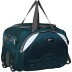 LexCorp Green Polyester Strolley Duffel Bag 80L (Large)
