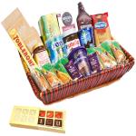 Jaiccha Valentines gift-Big Red Basket Hamper of 24 Goodies With Chocolate box