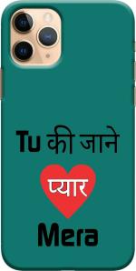 CustomEra Apple iPhone 11 Pro Multicolour Pyar Mera Quote Polycarbonate Hard Case Back Cover