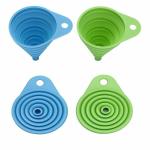 VDNSI 2 PCS Silicone Funnel for Kitchen Oil Pouring Sauce Water Juice Pouring Round Funnel