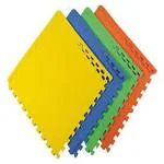 YOGPRO 10mm Thick Interlocking EVA Foam Padding Kids Play Mat Floor Tiles, 4 Pcs - Multicolour