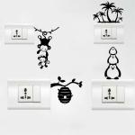 Lanstick Multicolor Swithch Board Decorative Stickers Image Self Adhesive Wall Sticker 24 inch