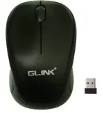 GLink GMW-04 Wireless Mouse, 2.4 GHz with USB Nano Receiver, Optical Tracking, - Black