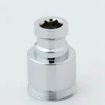 Acetap Chrome Plated Brass Washing Machine C.P Nozzle, Adapter, Connector, Nipple, Pack of 1 Pieces