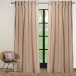 Zeba Cream Exotic Polyester Blend Door Curtain - 84 X 54 Inch