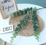 NOVELTY ENTERPRISES-Vrb Dec Green Plastic Artificial Eucalyptus Gingko Leaves Faux Flowers Fake Flower