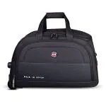 Travel Club Grey Nylon Polyester Duffle Trolley Bag - 30 kg