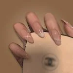 Smooky Reusable, Trending, Easy to Apply, All Occasion Nail Extension Kit Nude Beige Nude Beige (pack of 24)