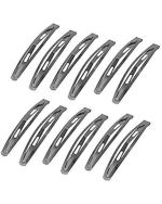 LYTIX Black Synthetic Tic Tac Styling Daily Use Metal Hair Clip for Women (Pack of 12)