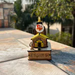 DARIDRA BHANJAN - Wooden Temple for Home | 3D Model Mahadev Shree Kedarnath Temple with Nandi | Pooja Mandir for Home | Hand Crafted Puja Temple | Polished God Temple | Sacred Temple Puja Mandir for Office (LXBXH = 5 x 9 x 8 cm ).