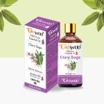 GO WOO 100% Pure Clary Sage Oil - Virgin & Undiluted For Skin Care & Hair 50ML