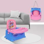 NHR Baby Booster Chair/Feeding Chair/High Chair/Car Seat, Bath Seat with 3 Level Table Adjustment and 4 Point Safety Harness (Blue)